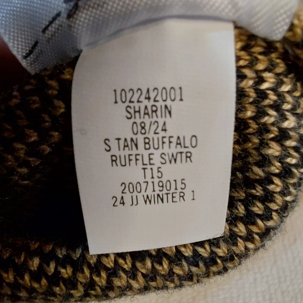 NWT Janie and Jack Black and Tan Checkered Sweater